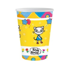Kubki papierowe Kicia Kocia 6 szt. 250 ml 