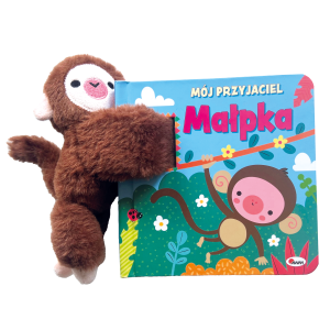 Książeczka Mój przyjaciel Małpka z maskotką
