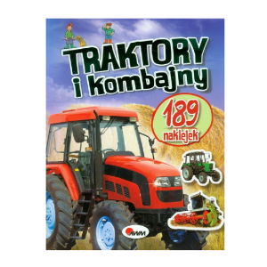 Kolorowanka Traktory i kombajny 189 naklejek