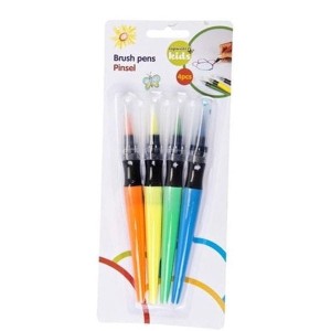 Pisaki pędzelkowe 4 kolory Brush pens 