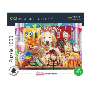 Puzzle 1000 elementów Doggy Peekers 10699 Trefl