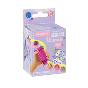 Stempel z naklejkami Unicorn 160 szt S-Boo Starpak