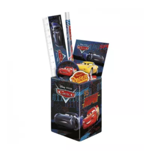 Zestaw Przyborów Szkolnych Disney Cars w Metalowym Pojemniku