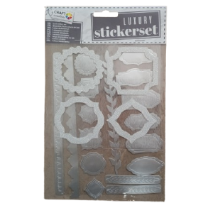 Naklejka Luxury stickerset srebro