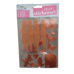 Naklejka Luxury stickerset różowy