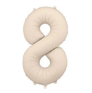 Balon foliowy Cyfra 86 cm 8 beżowa PartyDeco