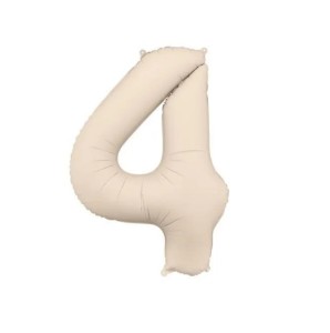 Balon foliowy Cyfra 86 cm 4 beżowa PartyDeco