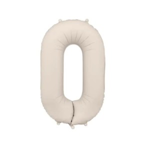 Balon foliowy Cyfra 86 cm 0 beżowa PartyDeco