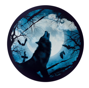 Talerze 23cm 8szt Wilkołak Haunted Forest