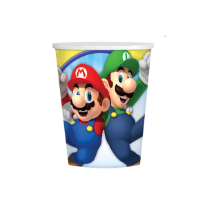 Kubki pap. 8szt Super Mario