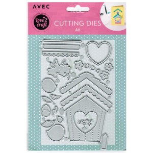 Wykrojnik Love2Craft Karmnik z ptaszkami AVEC