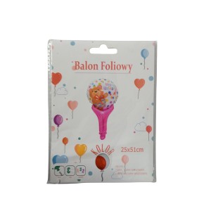 Balon foliowy Miś Happy Birthday powietrze Galaxy