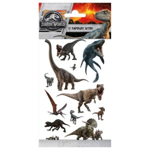 Tatuaże Jurassic World 12 szt. 