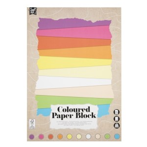 Blok kolorowy 24 x 34 cm 20k pastelowy 