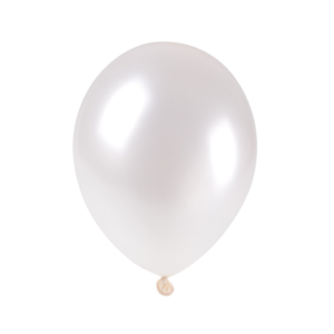 Balony 100szt białe metalizowane