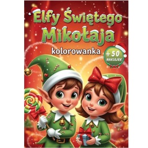 Kolorowanka Elfy Świętego Mikołaja