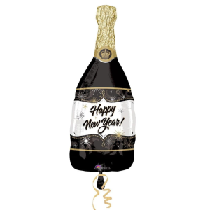 Balon foliowy Butelka Happy New Year 91cm