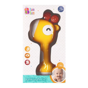BAM BAM Grzechotka Żyrafka 2w1