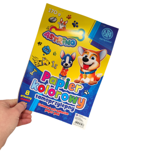 Zeszyt papierów kolorowych B5 samoprzylepny 170g 8 kartek