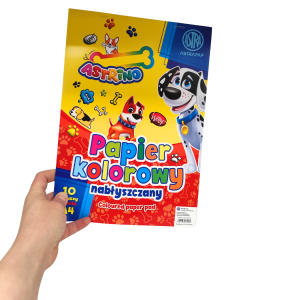 Zeszyt papierów kolorowych A4 Astrino 10 kartek 