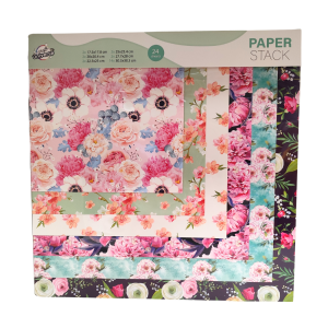 Zestaw papierów z motywami 24szt Universe kwiatowy 270g