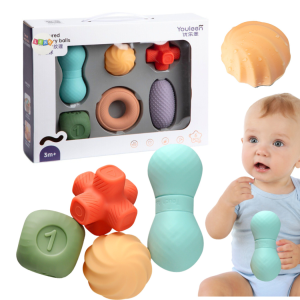 Klocki sensoryczne 6 szt miękkie kolorowe