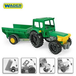 Traktor z przyczepą wywrotką Wader Color Cars