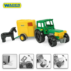 Traktor z przyczepą na konia Wader Color Cars