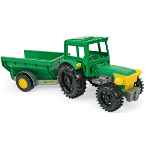 Farmer Traktor z przyczepą Wader Color Cars
