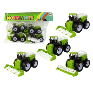 TraktoR zestaw pojazdów 4 el Farmer zielony Lean