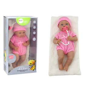 Lalka Bobas w różowym ubranku 39cm Lean