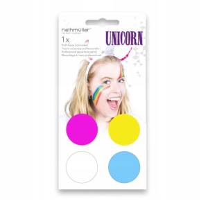 Farbki do twarzy 4szt Unicorn Riethmuller