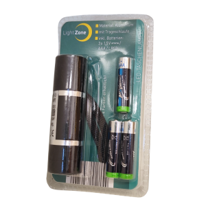 Latarka ze sznurkiem czarna Light Zone