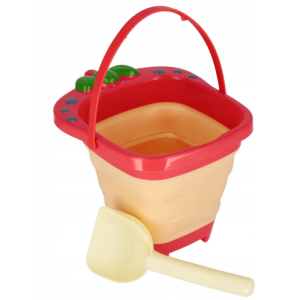 ZESTAW DO PIASKU WIADERKO SKŁADANE + ŁOPATKA