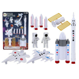 Zestaw figurek kosmicznych Astronauci Rakiety 11 el Lean