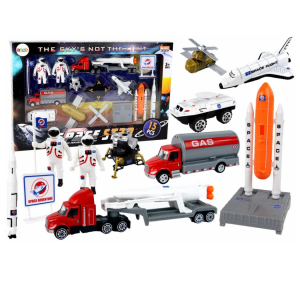 Zestaw Kosmos ciężarówka, rakieta 15 el