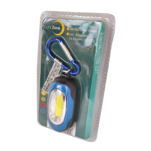 Latarka z karabińczykiem niebieska Light Zone