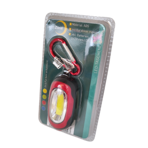 Latarka z karabińczykiem czerwona Light Zone