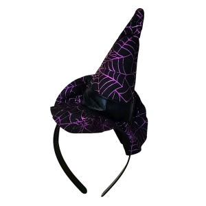 Opaska kapelusz czarownicy fioletowy Amscan