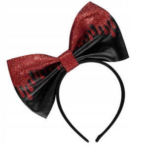 Opaska Kokarda czarna zakrwawiona Amscan