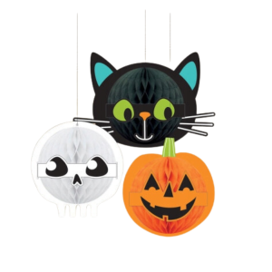 Dekoracja Rozetki Halloween HoneyComb 3szt Amscan
