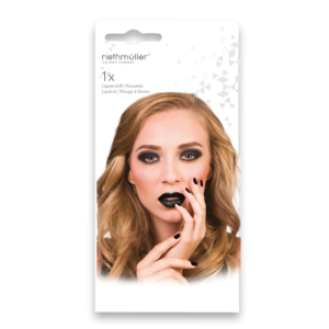Pomadka metaliczna czarna make up Amscan