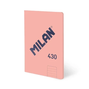 Zeszyt A4 48k linia Milan klejony różowy