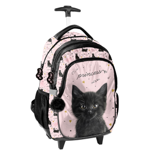 Plecak na kółkach Kot Black Cat Paso