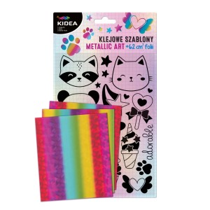 Szablony klejowe Metallic Art Sweet Kidea