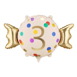 Balon foliowy 61x37cm Cukierek 3 PartyDeco