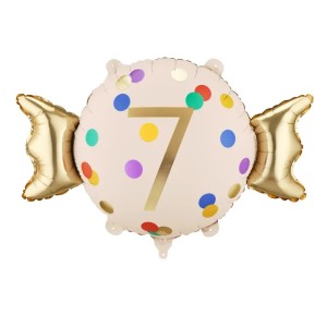 Balon foliowy 61x37cm Cukierek 7 PartyDeco