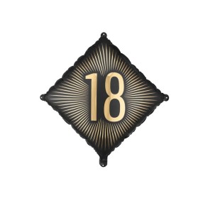 Balon foliowy 46x46cm Liczba 18 PartyDeco