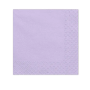 Serwetki 33x33cm lawenda PartyDeco