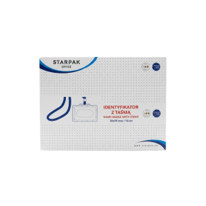 Identyfikator PCV 58x90 z taśmą STK